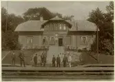 Statens Järnvägar, SJ, Tomteboda station 1905 ( stins Kilbberg Tågklarerare ) sedemera bokhållare på JBR.