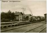 Waggeryd station  HNJ Halmstad-Nässjö-Järnväg lok 15