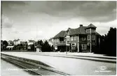 Vimmerby järnvägsstation, någon gång på 1940-talet.