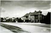 Vimmerby järnvägsstation, någon gång på 1940-talet.