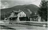 Åre station med Mörvikshummeln och slalombanan.