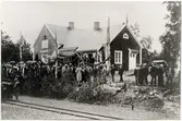 Troligen invigningen av Älghult station.