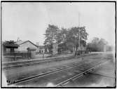 Älvsjö stationshus före ombyggnaden.