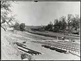 Älvsjö station före ombyggnaden.