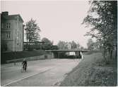 Örebro. Statens Järnvägar, SJ. Järnvägsviadukten. Eldrift 1932. SJ Hg Lok?.