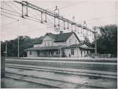 Örebro södra station. Statens Järnvägar, SJ. Eldrift 1932.