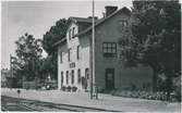 Örkelljunga station. Skåne-Smålands Järnväg, SSJ. Öppnad 1894. Övergick till Statens Järnvägar, SJ 1940. Persontrafiken nedlagd 1968.