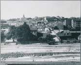 Utsikt från Stockholms centralbangård mot Kungsholmen.