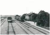 Blandat tåg vid Svenljunga station 1901.