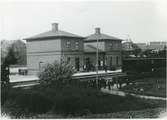 Sölvesborgs station. Sölvesborg-Krisitansstads Järnväg, SCJ.