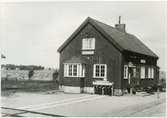 Söndrums station. Mellersta Hallands Järnväg, MHJ.