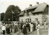 Tanum station. Statens Järnvägar, SJ. SJ Buss 75 år.