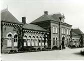 Hallsbergs station från gatusida.