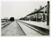 Hästveda station med stins Carl Tollstadius.