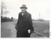 Före detta Stationsmästare Herbert Dubois 92 år. Han började på SJ 1873, 14 år gammal som telegrafbud.