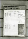 Tidtabell rörande  avgång och ankomst till Karlsborgs Tågstation.
 Tidtabell  med giltighet från 1985-06-02 till 1986-05-31