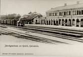 Järnvägsstationen och hotellet i Katrineholm.