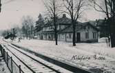 En vinterdag på Kilafors järnvägsstation.
