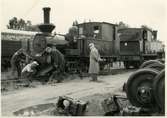 Invigningen av Stads- och järnvägsmuseet i Nässjö.17 juni 1962. SJ Kp 3048 samt SJ S9t 4018