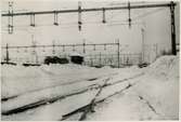 Nässjö trettondagshelgen 1948 efter stora snöfallet.