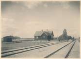 Rågsvedens station och lastplats, vid statsbanan Malung - Vansbro. Den 16 september 1934.