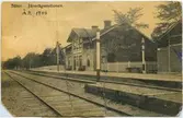 Säter Järnvägsstation  år 1900.