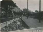 Gamla banhallen under rivning 1925.