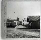 Stockholm bangårdsgatan med södra bangårdens stationshus.