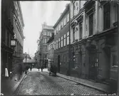 Klarabergsj. från klara Västra kyrkogatan, västerut.