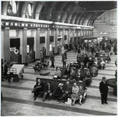 Vänthallen i centralstationen.