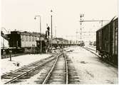 Uppsala station bangård.