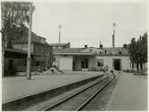 Uppsala östra stationshus före ombyggnaden.