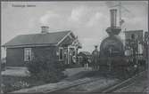 Valsberga station. Norra Södermanlands Järnväg NrSlJ lok 6 eller 7.