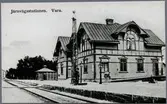 Vara station omkring sekelskiftet.