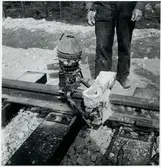 Dubbelspårsbygge på Linje mellan Ånge-Ramsjö.