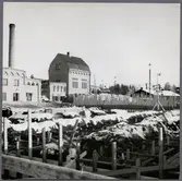 Lokstation under byggnad