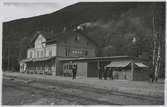 Åre station före elektrifieringen. Denna skedde i etapper från 1939 och fram till 1945 då elmatningen nådde Storlien.