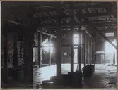 Örebro. Torkrummet i presenningsverkstaden.