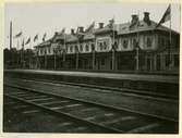 Östersund station. Statens Järnvägar, SJ från invigningen av Brunflo-Sveg den 20/9 1922.