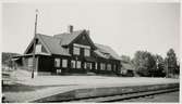 Övertorneå station i juli 1938. Statens Järnvägar, SJ.