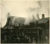 Brand på Hindås station.