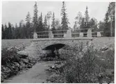 Bro över Tjädermyrbäcken på linjen mellan Vinlidsberg och Storuman.
