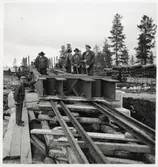 Vägportsbygget vid Jokkmokk.