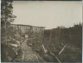 Järnvägsbrobygge vid Stora Luleälven.