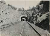 Tunnel vid Ubbared som består av en i söder samt en i norr.