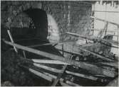Grundgrävning för tillbyggnad av kulvert över Stenhammarsån. På linjen mellan Flen - Sköldinge