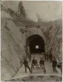 Den ena av de två Kärratunnlarna i Uddevalla.