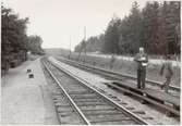 Inspektion av spår. Stationen öppnad 1877 01 01.