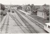 Vrena stations område mot söder. trafik började 1876. Längst bort ligger sågverket.