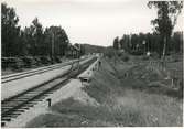 Silinge, mot norr. Bilder tagna inför elektrifieringen av TGOJ 1951.